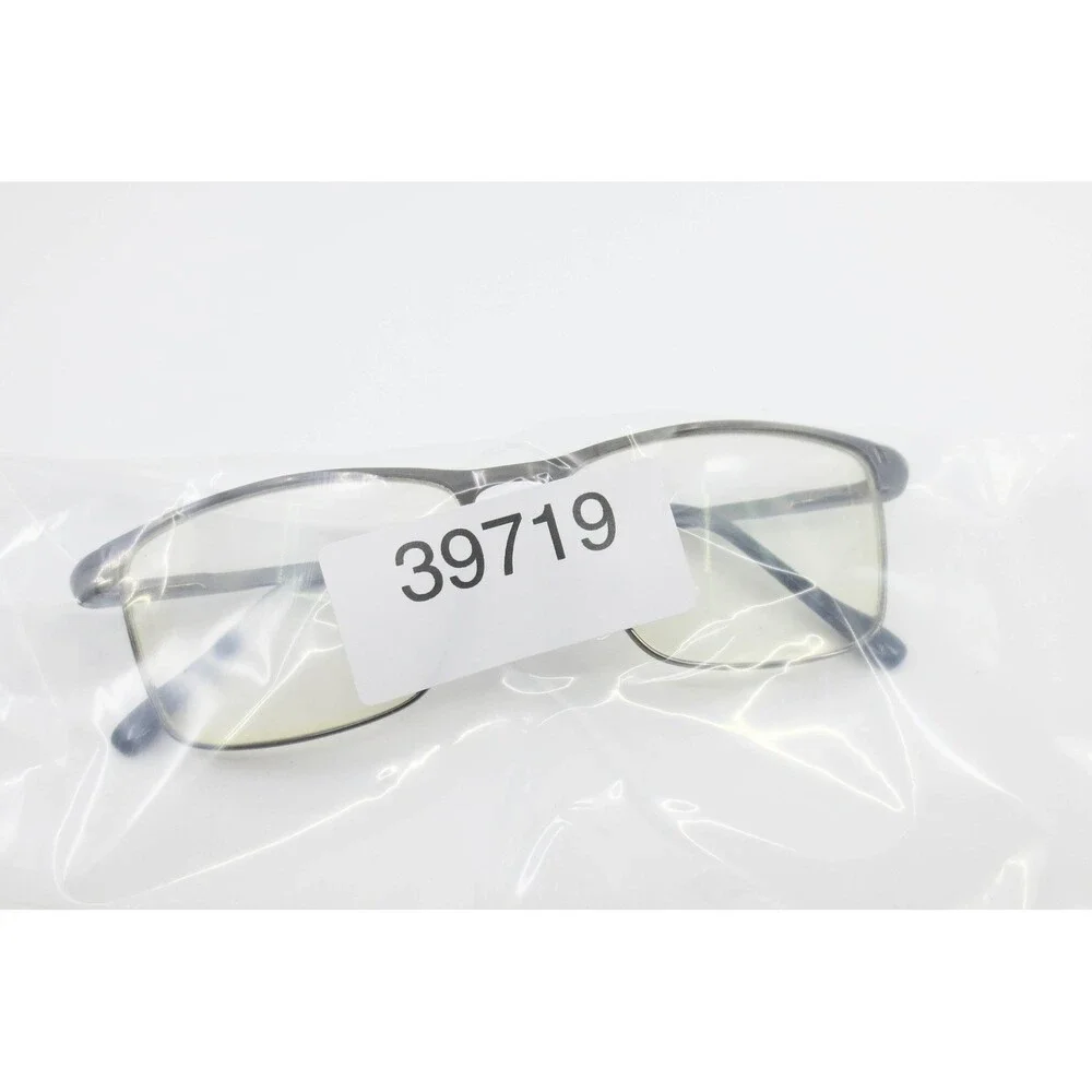 Modern Kevin Antique Silver Rectangular Metal Eyeglass Frames 60-18-150 39719